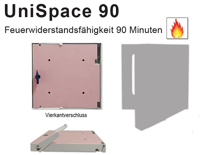 Revisionsklappe Brandschutz UniSpace 90 Minuten Universal 4 in 1